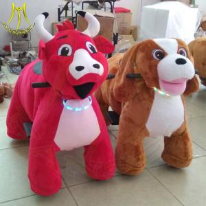 Wholesale Hansel shopping mall entertainment stuffed kids electric rides on animal from china suppliers