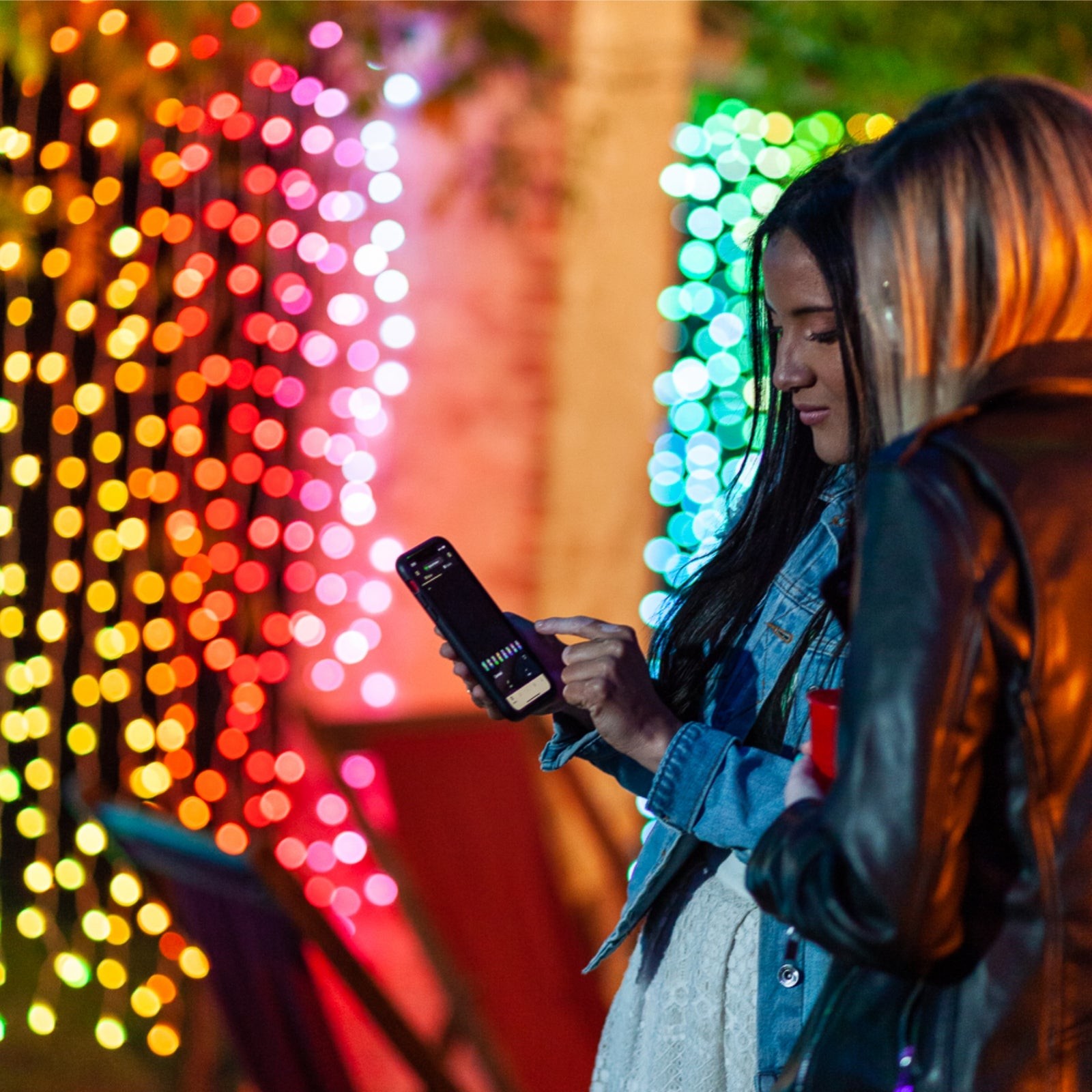 Adjustable RGBIC LED Lights With Music Sync App Control Connectivity For Android IOS