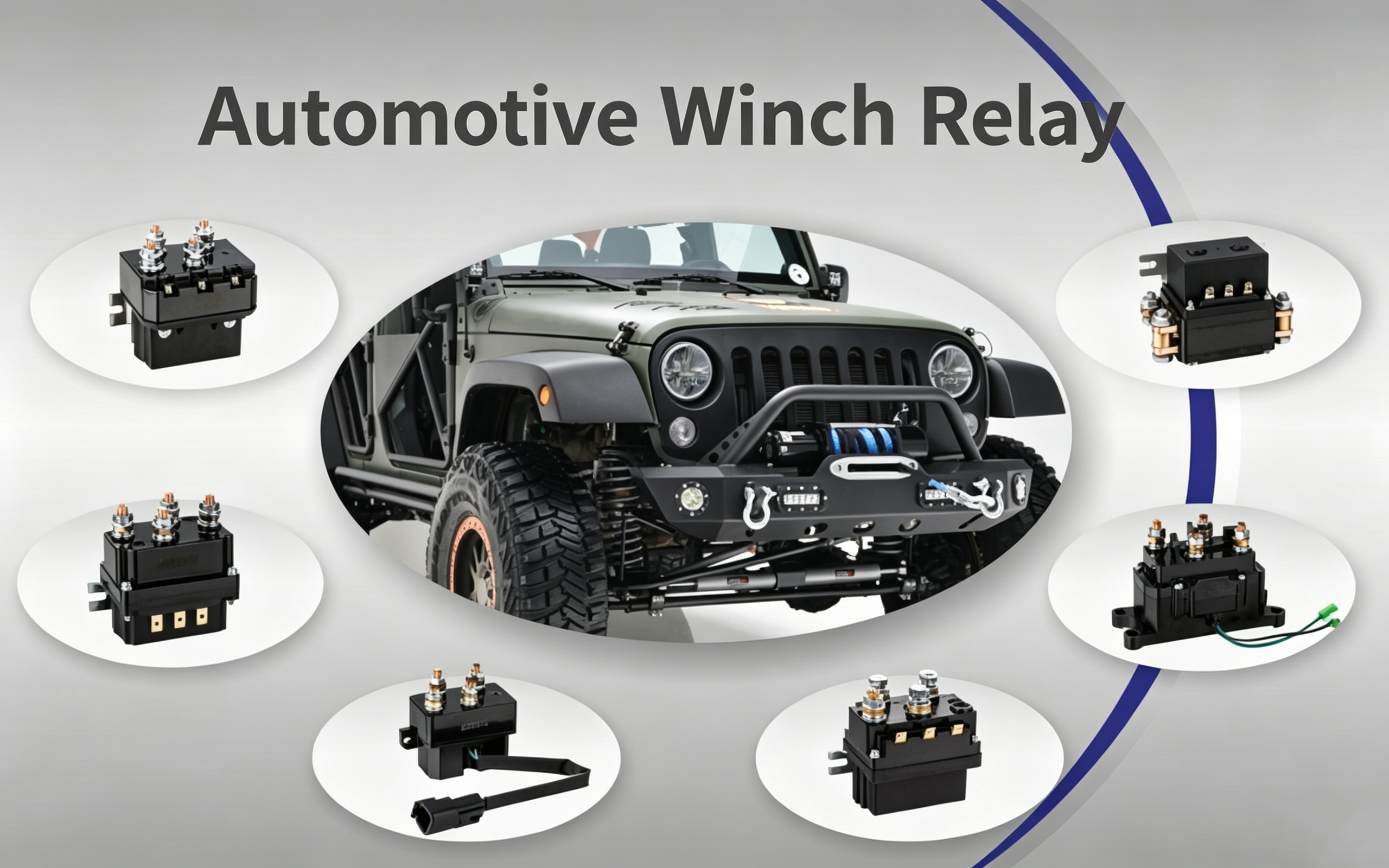 12000 LBS 450A 12V Volt Winch Relay with Wireless Remote Control Set for ATV UTV