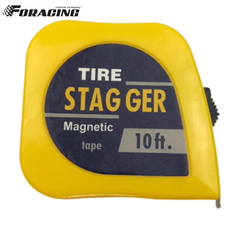 Yellow Color Racing Car Stagger Tape Measure Tap 10 Feet * 1/4" with Imperial Measurement System and Magnetic Tools