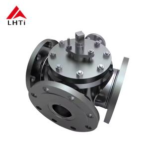 Wholesale 6 Inch Ball Valve Titanium 4 Way Ball Valve for Chemical and Power Industry Gr2 Gr5 PN16 PN 25 from china suppliers