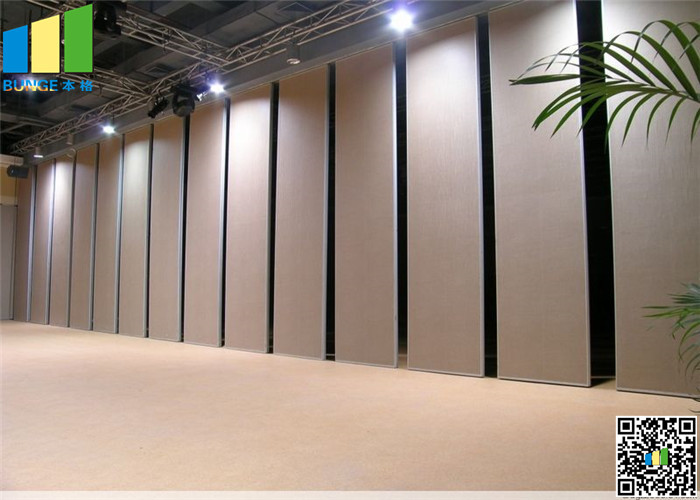 Wooden 65MM Sliding Partition Walls Melamine Finish Multi Color