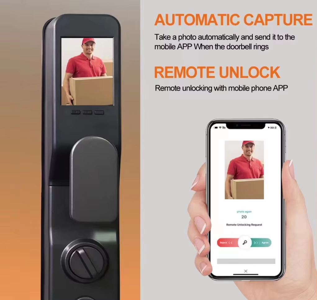 S924Max Smart Home Wifi Lock with Fingerprint Card Code Key Multi-unlock Way for Home