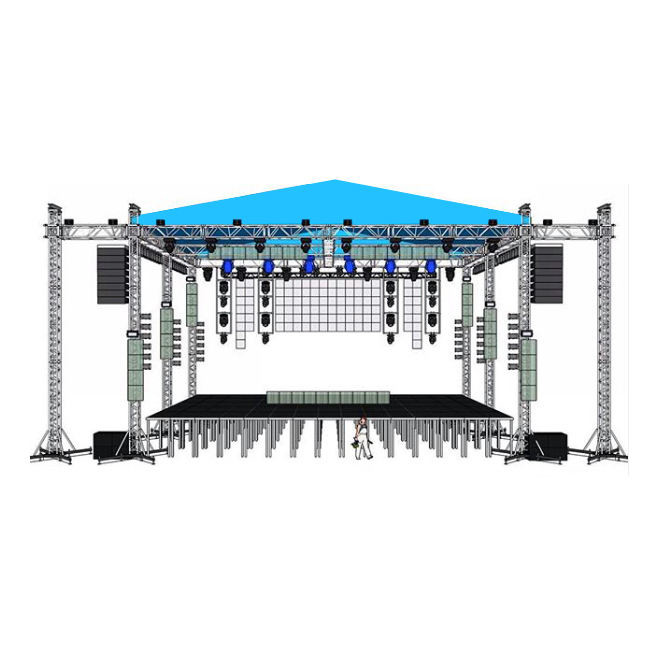 Stage Lighting Booth Aluminum Square Truss Display