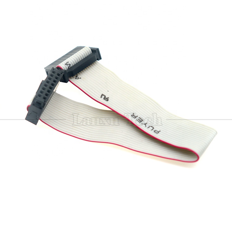 IDC 2.54mm Connector 8 10 12 14 16 18 20 30 40 50 60 PIN 1.27mm Pitch Grey Flat Ribbon Cable