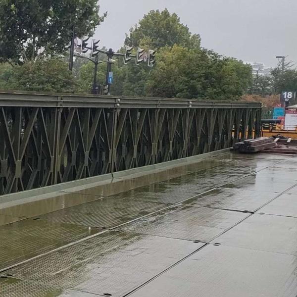 Structural Steel Bridge Pained or Galvanized Double Lane 7.35m