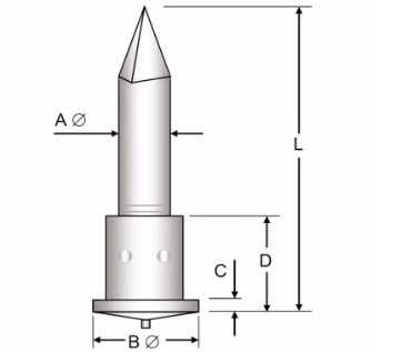 3mm X 60mm Stud Welding Pins Bi Metallic Aluminum 5053 Material