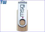 Wooden Body Metal Twister 128GB Pendrives Stick Memory Storage
