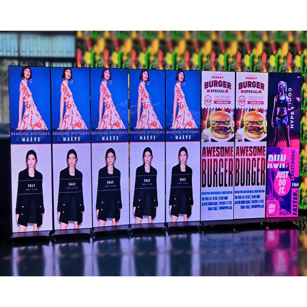 Movable P2.5 Poster display with cloud management system for ads in retail stores