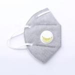 Grey Activated Charcoal Pollution Mask Folding Halfpiece Respirator With
