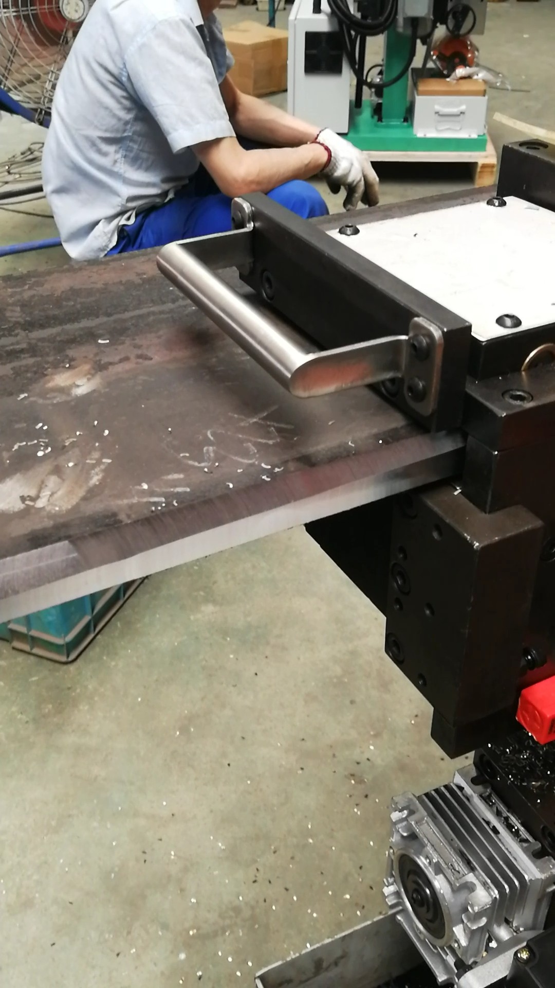 CNC Blades Self Propelled Plate Edge Milling Machine Chamfering