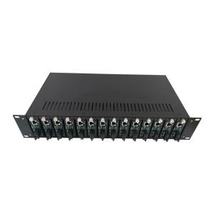 Wholesale 2U 19 Inch 14 Slots Rack Mount Chassis For Fiber Optic Media Converter from china suppliers
