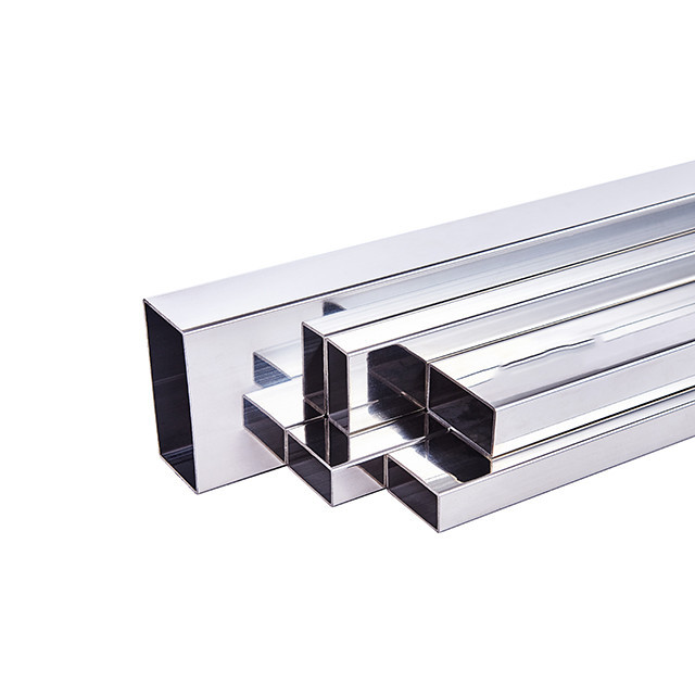 AISI 304 201 Square Stainless Steel Pipe Thickened Brushed Finish