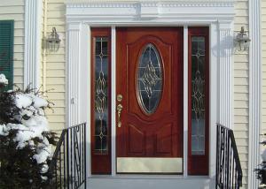 Wholesale Swing Style Teak Wood Main Door Carving Designs 40mm / 45mm / 50mm Door Leaf Thick from china suppliers