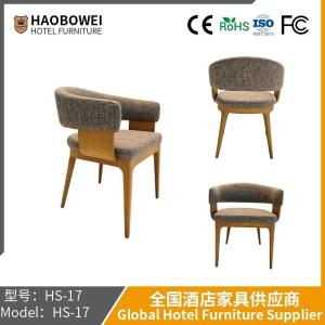 Wholesale Haobowei Furniture Retro Creamy Solid Wood Dining Chairs Medieval Restaurant Chairs Ash Wood Back Chair Nordic Log Stool from china suppliers