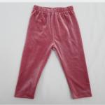 Velour Basic Baby Boy Leggings Polyester Velour