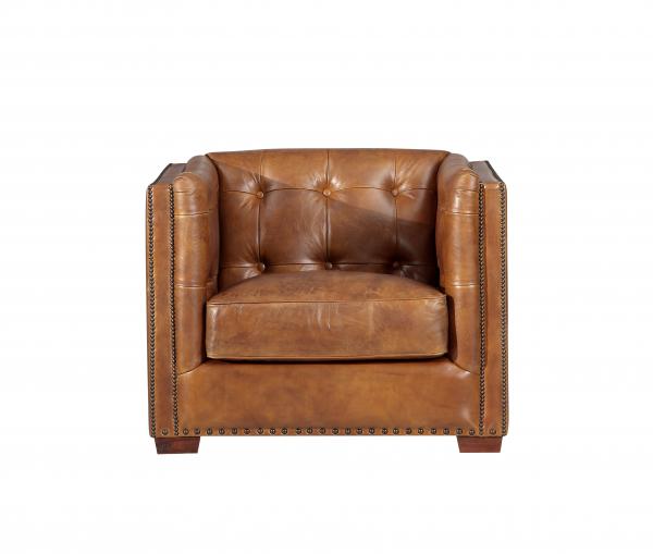 Quality Square Shape High Back Upholstered Living Room Chairs Beautiful Back Buttons for sale