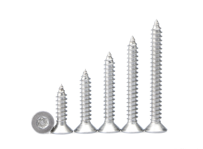 Pin In Torx Drive Metal Tapping Screws Tamper Resistant Torx Flat Head Screw For Sheet Metal