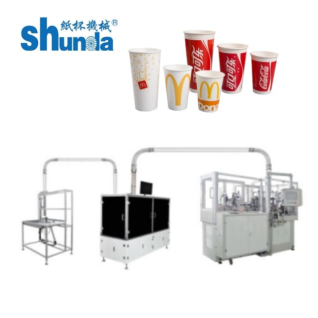 Automatic Disposable Coffee Cup Sealing Machine For Paper Cup Production Plant