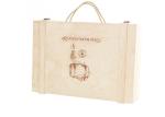 Custom Natural Color Hinged Wooden Wine Box , Decorative Wooden Wine Boxes