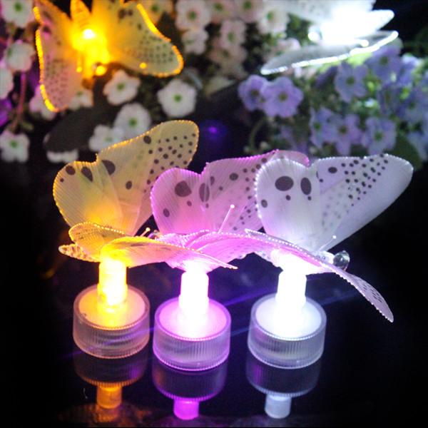 Fiber Optic LED Butterfly Submersible Light For Aquariums, Vases, Table