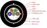 HDPE 1550nm Self Supporting All Dielectric Armored Fiber Optic Cable G652D G657A