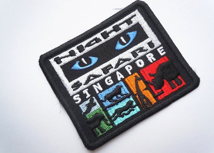 Durable Cotton Custom Clothing Patches Embossed For Bags Decoration