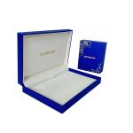 Custom paper with gold foil logo jewelry packaging box