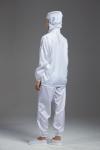 Anti static ESD blue color Resuable Autoclave hooded jacket workwear for the