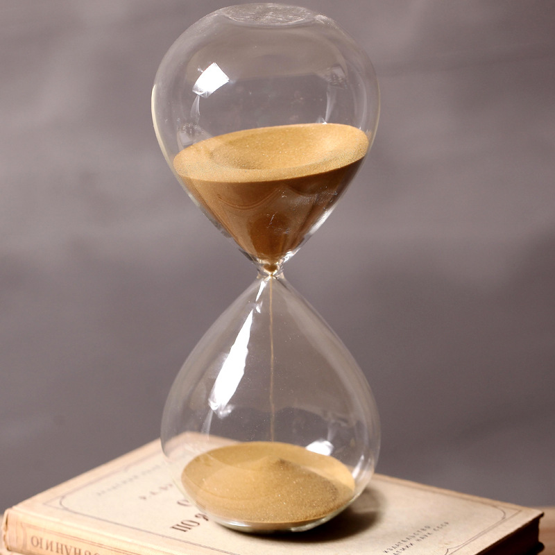 15 30 60 Minutes Glass Hourglass Sand Timer Size Customized