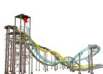 Custom Magic Aqualoop Water Slide Outdoor Mix Color Fiberglass Equipment