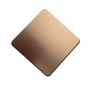 Wholesale Mirror Polished Bead Blasted Stainless Steel Sheet Rose Gold Fireproof from china suppliers