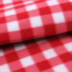 Red And White Plaid Outdoor Picnic Blanket For Park / Beach / City Green Space