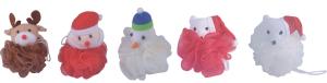 Wholesale Christmas Theme &amp; Bubble Shower Mesh Pouf Bath Sponge logo customized from china suppliers