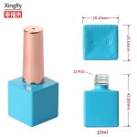 Square Nail Polish Bottles 10ml UV Gel Nail Polish Jars Bottles