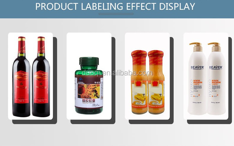 Round Bottle Adhesive Sticker Labeling Machine Custom For Beverage And Food