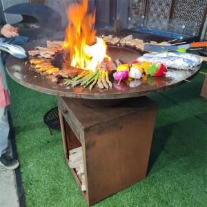 Wholesale Backyard Corten Steel BBQ Grill Outdoor 40 Inch Barbeque Fire Pit from china suppliers
