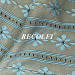 Anti Mold Flower Printing Green Athletic Wear Fabric 77% Repreve Nylon