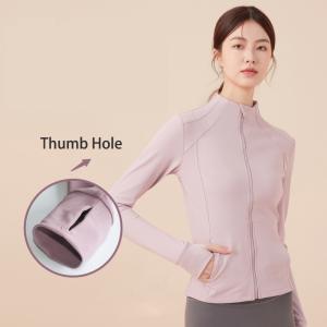 Wholesale Quick Dry Women Sports Jacket Full Zipper Equestrian Tops Clothes from china suppliers