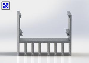 Wholesale Customized Aluminum Heatsink Extrusion Profiles 6000 Series Sandblasting Fininsh from china suppliers