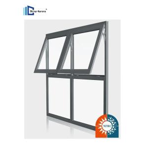 Wholesale Bathroom Double Glazed Aluminum Window Vertically Opening Customized Color from china suppliers