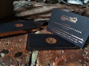 Wholesale Black Gold Foil Letterpress Business Cards Rose Gold Foil Edges , Offset Printing from china suppliers