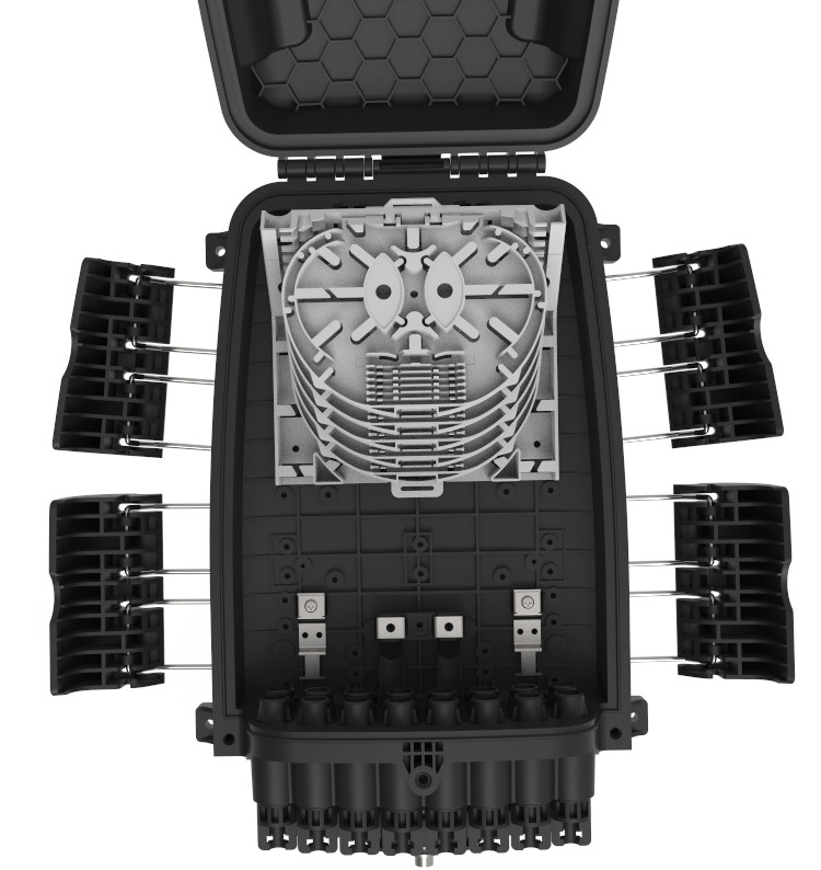 Optical Fiber Distribution Box GFS-16Q-4 IP68 108F 378*255*116mm 16 household aerial/wall/pole -mounted