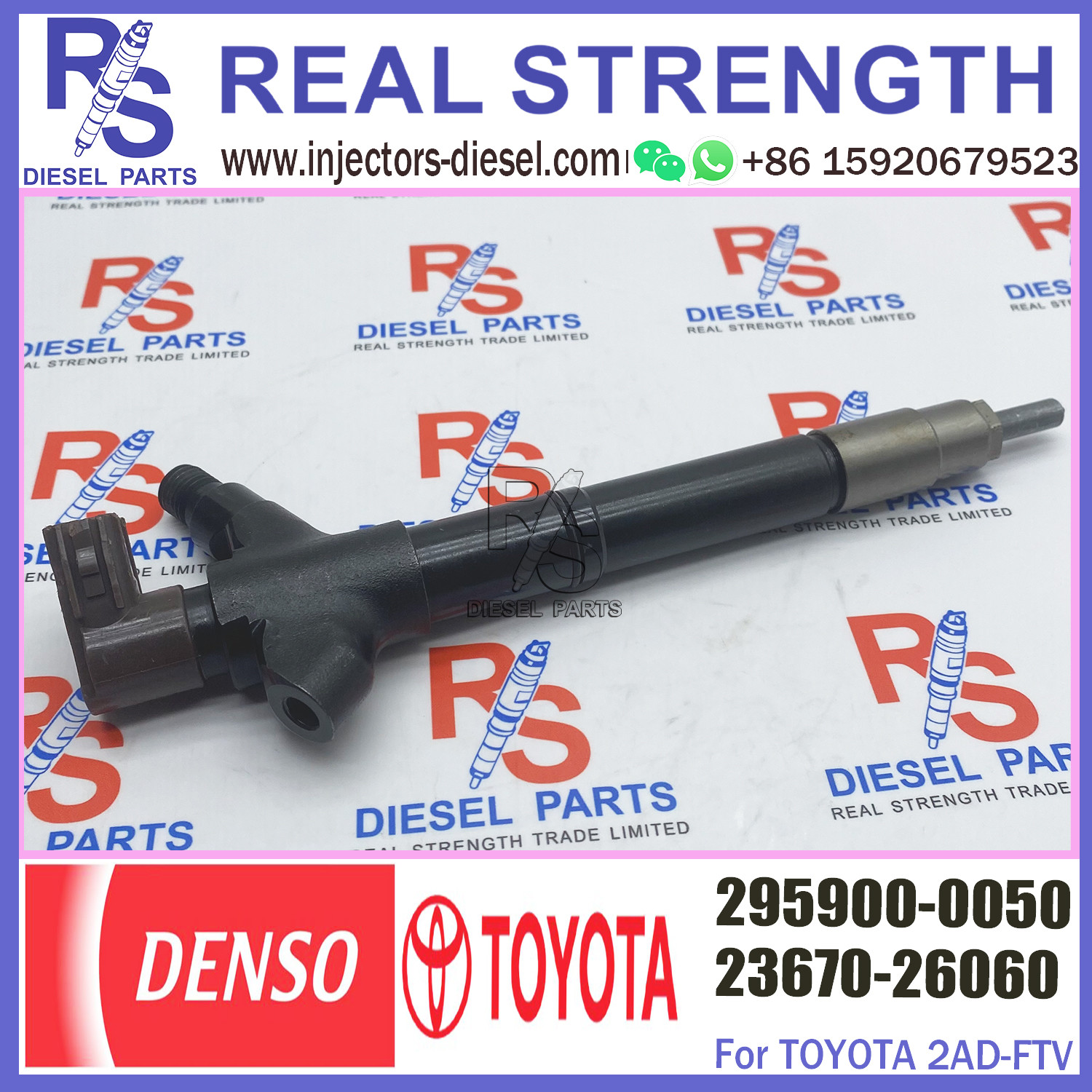 Diesel Fuel Injector 295900-0050 For TOYOTA AVENSIS RAV4 2AD-FTV 295900-0050
