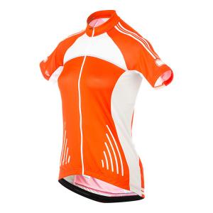 China Orange Custom Reflective Sticker 140 GSM Cycling Clothing Jersey on sale