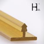 Anti Corrosion 3.6m Length Brass T Shaped Channel For Furniture