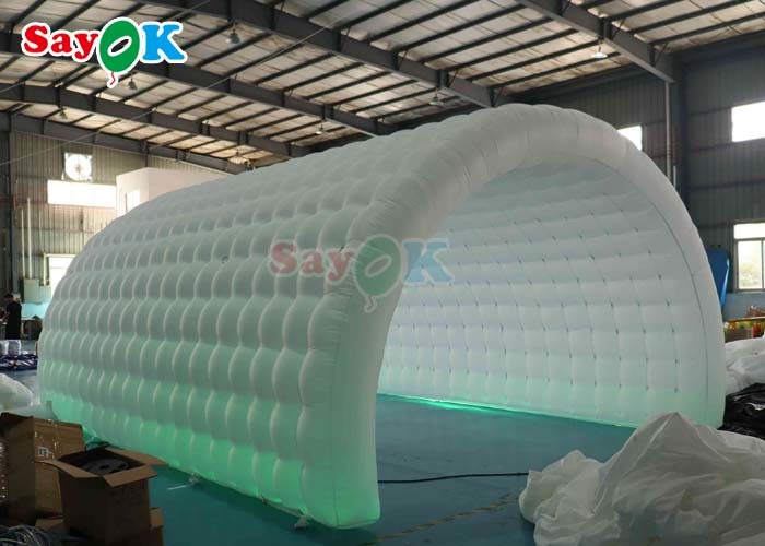 PVC Tarpaulin Inflatable Party Tunnel Outdoor Led Light Blow Up Sport Tunnel