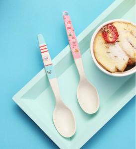 Wholesale Biodegradable Disposable Bamboo Fiber Spoon Home Eating Small Spoon Portable from china suppliers