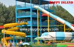 Fiberglass Big Water Slide Water Amusement Park For Amusement Park