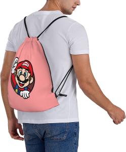 Wholesale Gym Yoga Sports Pink Drawstring Bag Backpack Anime Cartoon Lightweight For Men Women from china suppliers